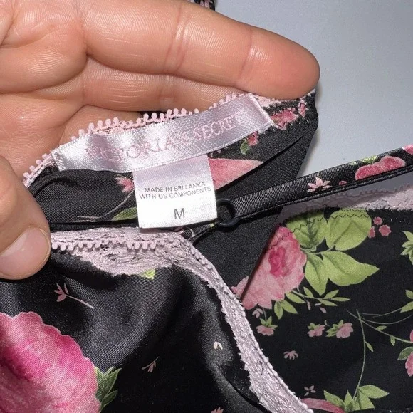 VTG Victoria's Secret  Babydoll‎ Tank Top Satin Women's M Fairy Whimsy 90s Y2K - Picture 5 of 6